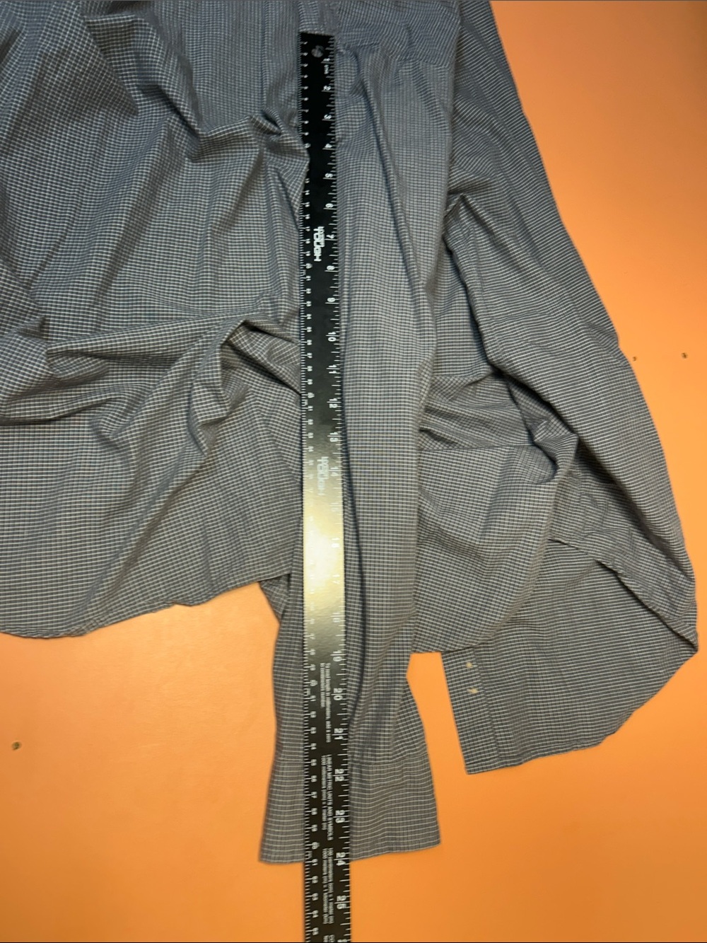 Men's Gray Micro-Check Button-Down Shirt with Razorback pmk009 - Picture 11 of 13